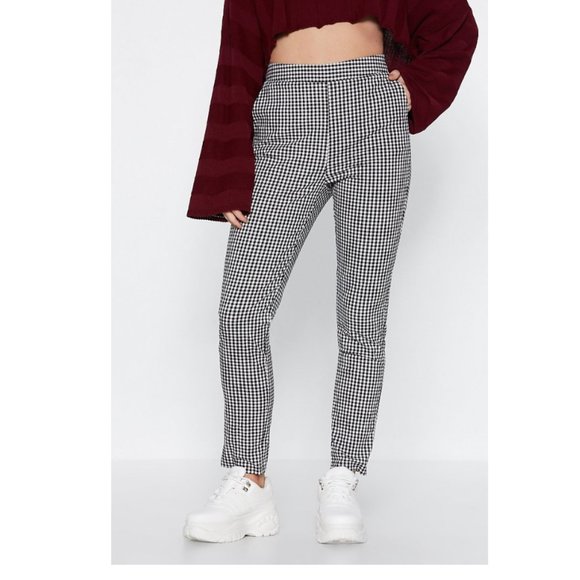 Nasty Gal Pants - NASTY GAL Make It Fair Gingham Pants NWOT
